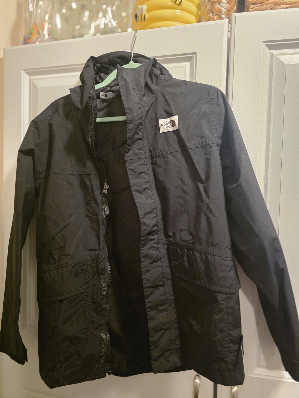 The North Face Black Boys Hooded Rain Jacket
